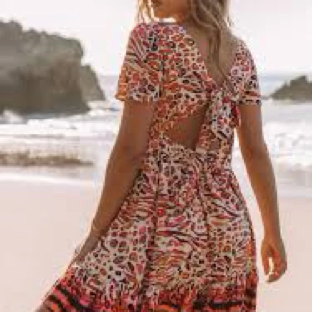 Love Stitch Orange and pink Sundress - Picture 2 of 7